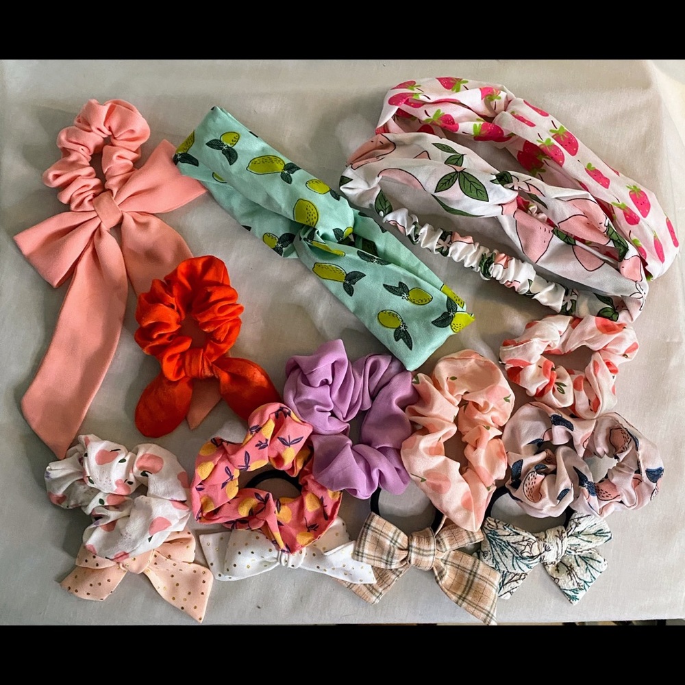NWOT Hair Ties and Headband Bundle Set of 15